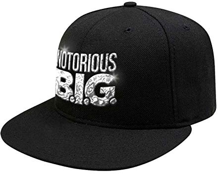 Biggie Smalls Cappellino da Baseball Sonic Argento Logo Nuovo Ufficiale Nero Size One Size