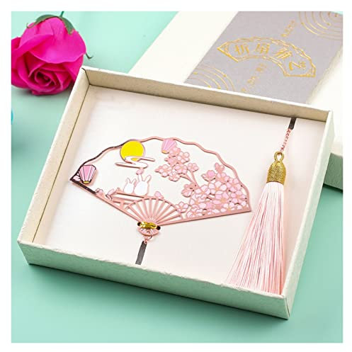 caihuashopping Lesezeichen Metall Pfau Lesezeichen Geschenkbox Hohl Quaste Anhänger Chinesischer Stil Student Geschenk Lehrer Tag Geschenk for Lehrer Buch Markierungen (Color : 5)