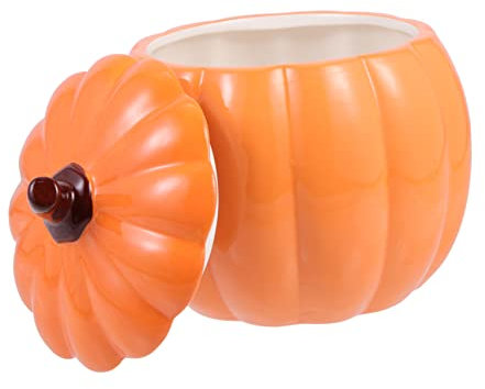 TOPBATHY Lata de Sopa de Calabaza de Cerámica Taza Forma de Calabaza Festival Cosecha Cuenco de Sopa Creativo para Halloween