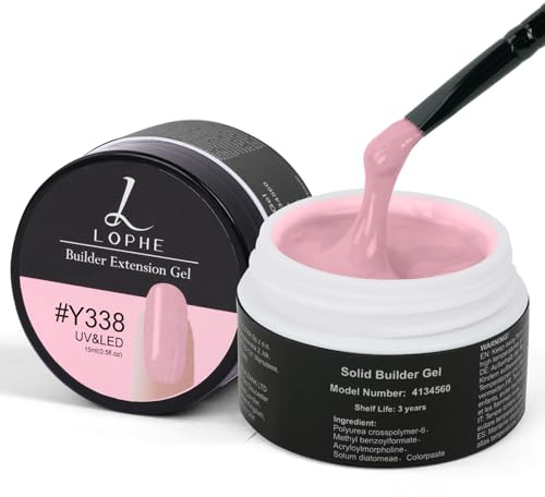 LOPHE Colla Solida Per Unghie 15ml Gel Per Strass E Tipi Di Unghie Solido Per Fai Da Te, Sculture 3D, Gemme E Unghie Finte (Y338)