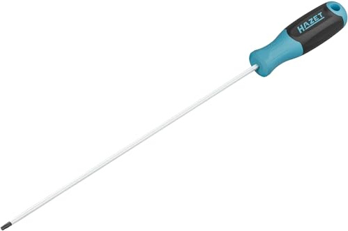 HAZET Schraubendreher 811LG-T15, Innen TORX Profil, SW T15, Rundklinge | Abtrieb Innen TORX Profil, Klinge mattverchromt, Spitze brüniert, TORX 3.27 mm, Länge l1 250 mm, Länge l2 330 mm, 50 g