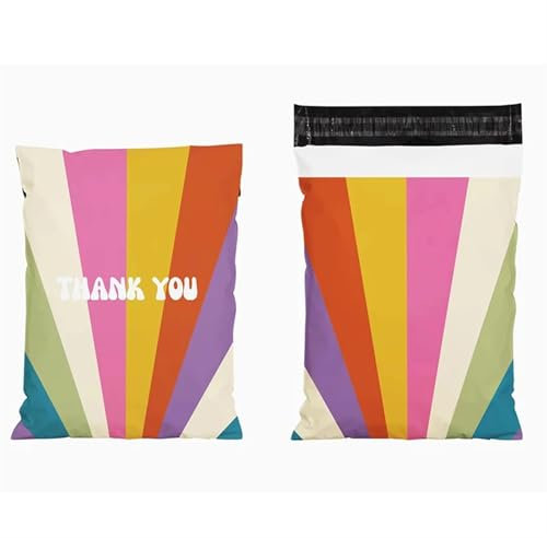ZGXNYI Verpackungstasche 50 Teile/lose Mail Sack Taschen Verpackung Tasche wasserdichte Umschlag Giraffe Taschen 10 * 13 Zoll Kurier Tasche Bedrucken Logo Tasche Versandbeutel(25.5X37cm 50pcs-09)