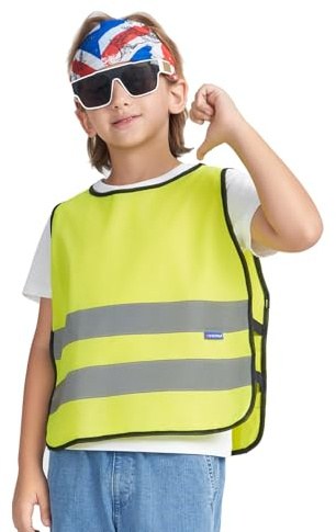 6-9 Years kids High Vis Reflective construction Safety vest