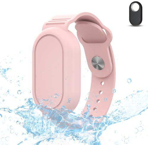 Ainiv klockarmband kompatibel med Samsung Galaxy SmartTag 2, vattentät silikon armbandshållare, full täckande design, kompatibel med Samsung Smart Tag 2, för barn, äldre