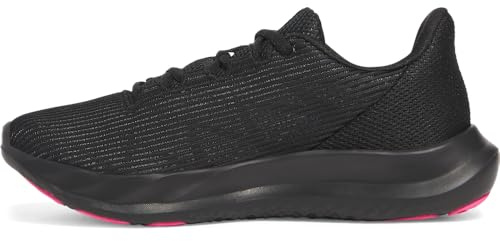 Under Armour Women's Charged Speed Swift, Lightweight and Ultra-Breathable Women's Runners, Running Shoes with Durable Rubber Outsole,Black / Black / Super Pink,5.5