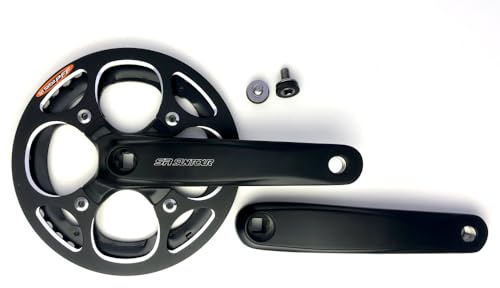 Classic Cycle SR-Suntour Schwarze Kettenradgarnitur SC344 170mm, Vierkant, 44 Zähne