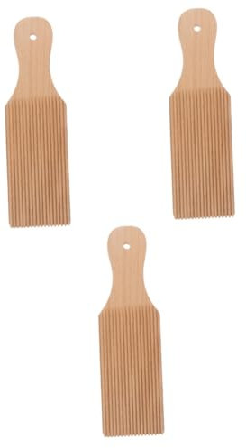 LABRIMP 3St Nudelbrett teig mixer dough kneading machine stullenbretter holz holzbretter holzplatte Gnocchi Brett Holz Gnocchi-Paddel Nudelmaschine für den Haushalt Gnocchi-Zubehör hölzern