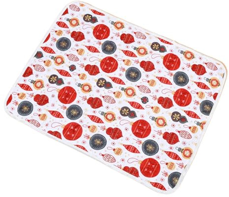 Hundematte, PIPI-Pads für Hunde – 59,6 x 43,7 cm, PIPI-Matte für Hunde mit Weihnachtsmotiv, auslaufsichere Pads für Welpen, PIPI-Pads, super saugfähig