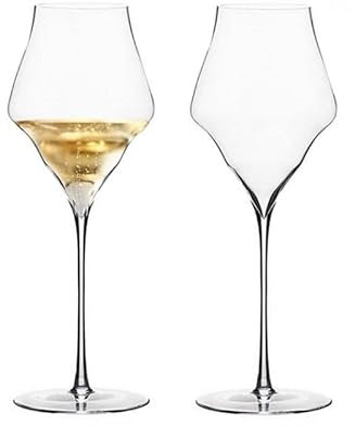 NireHoris Copas de vino blanco, copas de champán (2 unidades), Gabriel, divertidas copas de vino como regalo para mujeres y hombres (copa de champán de 390 ml)