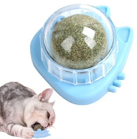 Katzenminz-Ball mit natürlicher Minze, Katzenspielzeug, essbare Kugeln für Kätzchen, interaktives Katzensnack, Pflegespielzeug für die Verwendung