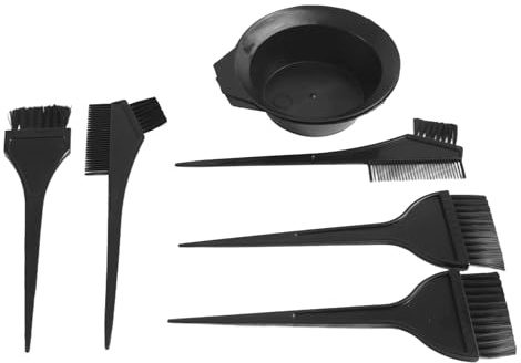 melairo Ensemble de Pinceau et Bol de Colorant Capillaire, de Bol de MéLange, Outils pour Applicateur de Coloration de Teinture Capillaire, Ensemble de 7 PièCes