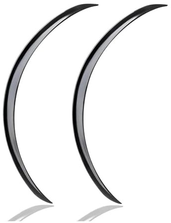 Passaruota Auto 2 Pezzi Paraspruzzi Protezione Rivestimento Universale Carrozzeria Fender Flare Passaruota In Gomma Sopracciglio Labbro Adesivo Striscia Antigraffio(Black 73cm)