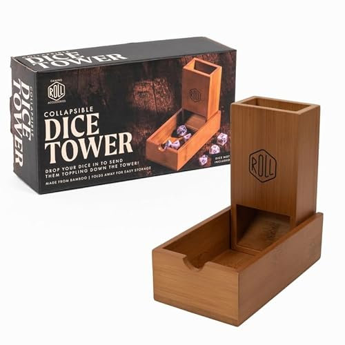 Professor Puzzle - Tornio magnetico in bambù - Montaggio facile e veloce - Formato compatto - Dadi non inclusi