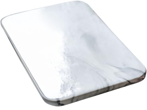 TOPPERFUN Planche à Découper Marbre Pour Cuisine Plateau De Service Pour Aliments Planche à Découper Multifonction Pratique