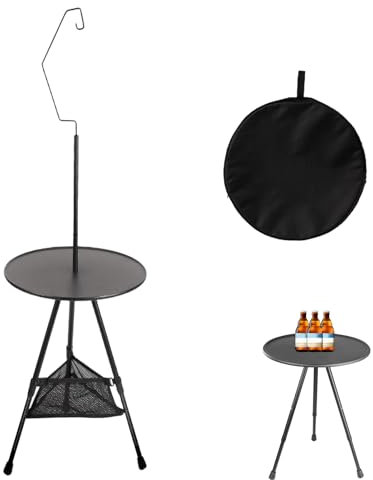 Vesidoloy Tavolo Da Campeggio | Tavolo Pieghevole Per Esterni E Campeggio - Multifunzione per Pranzo, Bibite, Laptop e Oggetti con Design Compatto
