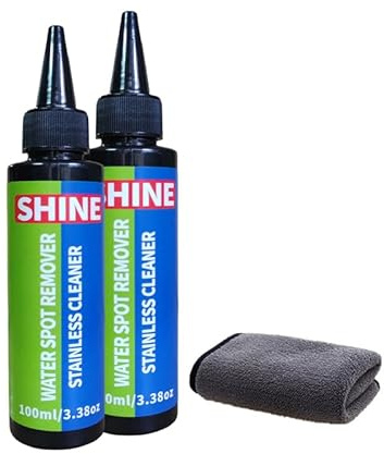 Rostentferner für Metall, Allzweck-Metallreiniger, schnell wirkende Chrompoliturpaste für Autoreinigung, Zuhause, Fahrrad und Boot, Alufelgenreiniger (2 Stück mit Handtuch)