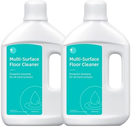 Reinigungslösung Bodenreiniger 1L, 2er-Pack, Reinigungsmittel Kompatibel mit Dreame X50 Ultra/X40 Ultra Complete/X30 Ultra/L10s Ultra Gen2/L10 Ultra/L40 Ultra/L10s Pro Ultra