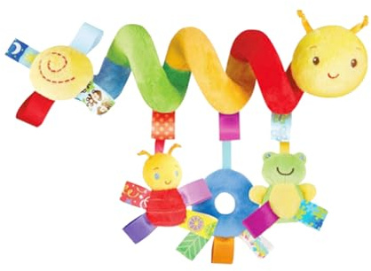 Noaxylic Espiral Carro Bebe, Espiral Actividades Colgar Juguetes para Niños Niñas Regalos, Colgantes para Cochecitos Juguetes, Juguete para Cochecito, para Cochecitos, Cunas, Asientos de Automóviles