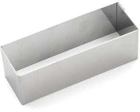 De Buyer 3943.13 Rechteckige Gebäckform, 12 x 4 x 3.2 cm, Grau