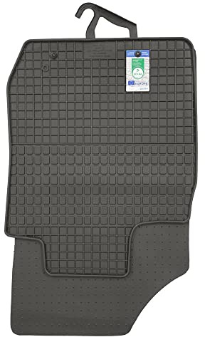 PETEX Gummimatten passend für Logan ab 06/2005-12/2006 / Logan MCV ab 01/2007-06/2013 Fußmatten schwarz 4-teilig
