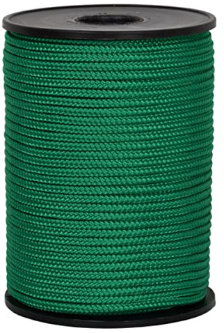 Corderie Italiane 006037415 Cordino Colorato Hobby, Verde, Diametro 3 mm, 40 mt