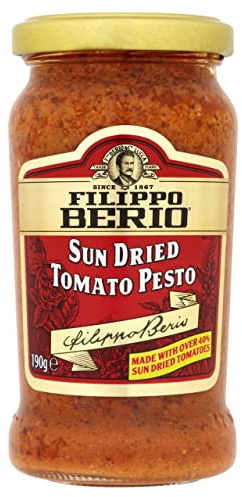 Filippo Berio Sun Dried Tomato Pesto 190g (Pack of 6 x 190g)