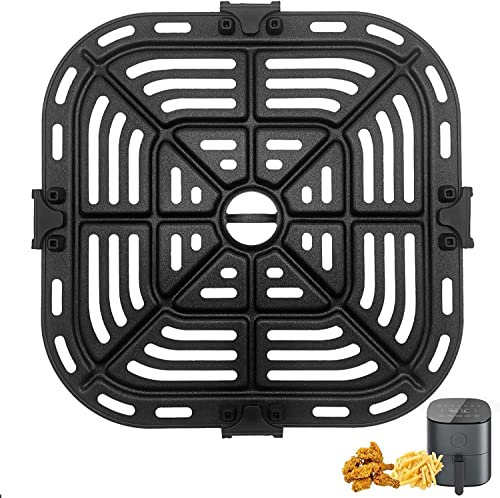 GXF Air Fryer Replacement Tray for COSORI CAF-L501 Air Fryer 4.7L 9 in 1 Compact Air Fryers Oven, 21×21 CM Air Fryer Accessories Crisper Plate Replacement Parts Tray Rack Grill Plate