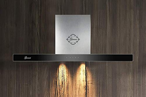 Cappa aspirante a parete Gurari 462 90 cm, produttore Gurari, 3 velocità,1000m³/h,LED,Cappa, Timer, vetro nero in acciaio inox, Ricircolo possibile, ClearTouch, Control,Telecomando