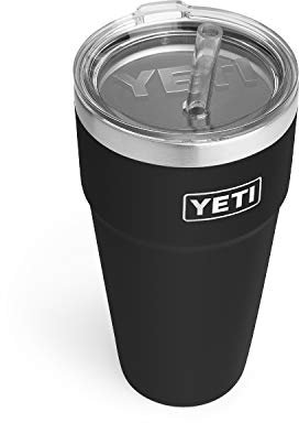 YETI Rambler 26 Oz Straw Cup Black