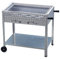 BSR-Grillen Holzkohlegrill Grillwagen aus Edelstahl mit Rollen 114x53x80 cm Grillfläche 108x47 cm ideal für Privat Verein Catering Gastronomie (Grillrost verchromt)