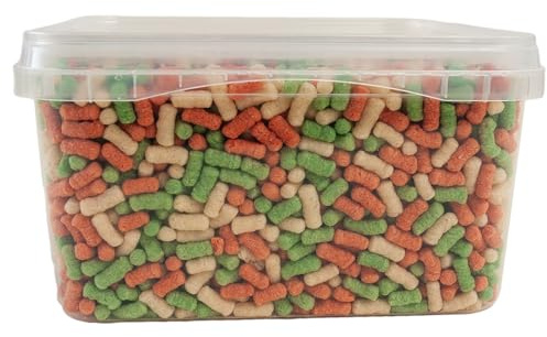 Walters Variety Sticks (2L Tub) | Pond Fish Food for Goldfish, Koi and all Cold Water Pond Fish | Floating Fish Food Pond Sticks in Stay Fresh EasyTubs and Refill Bags