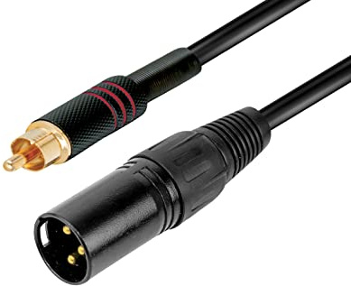 RIDEM Câble audio XLR M - RCA M 2 m