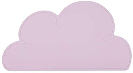 4PCS Cartoon Cloud tovaglietta in silicone, resistente al calore antiscivolo lavabile tappetino sottobicchiere per cucina e sala da pranzo rosa (rosa taglia unica)