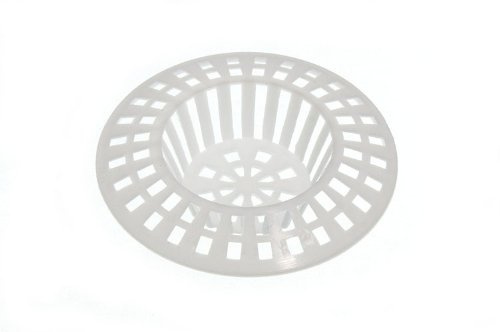 100 X White 60mm Basin, Bath, and Sink Strainers - Prevents Clogs