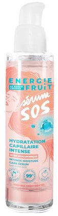 ENERGIE FRUIT | Sérum SOS Hydratation Intense Sans Rinçage| Cheveux Secs Déshydratés | Acide Hyaluronique | 75ML