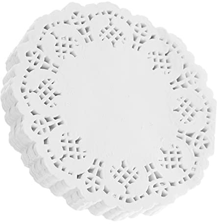 LALADEFIEE 420stücke Papier Spitzendeckchen Für Kuchen Desserts Runde Ölfeste Papierunterlage Backpapier Matten Papier Kuchen Pad Für Party Küche Backen