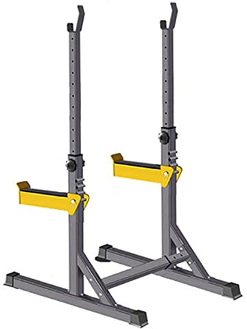 GIGBIRD Multifunktions-Langhantelständer, Dip-Ständer, höhenverstellbar, Langhantelständer, Gewichtheberständer, Fitnessstudio, Familienfitness, Kniebeugenständer, Gewichtheberbank, Pres