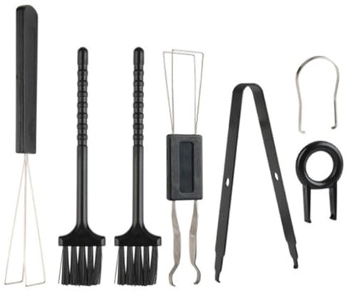 Bkemkri 7 pezzi di rimozione dei tasti, kit di estrattori per tastiera, estrattore per tastiera, estrattore di tasti e pinzette di precisione, estrattore per tasti in acciaio inox per tastiera