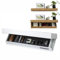 Coffre-fort flottant dissimulé for armes à feu, étagère design avec compartiment secret, solution de rangement murale, boîte de rangement compacte for armes, for salon, bureau et chambre à coucher(Bla