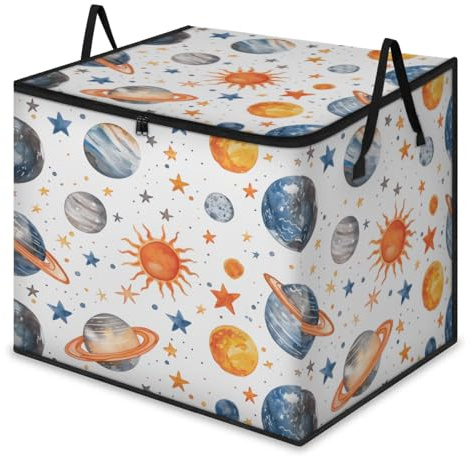 Pardick Endless Starry Sky Large Storage Bags Large Blanket Clothes Storage Containers Foldable Thick Fabric Storage Bags Comforter Organization And Storage With Handle Storage Bin With Zipper Lids
