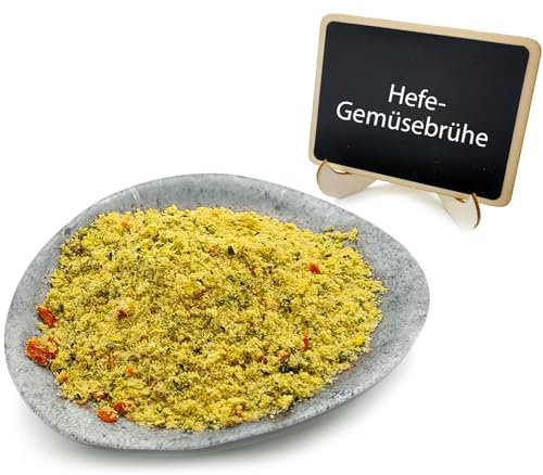 Hefe-Gemüsebrühe Bio – Wenig Salz, ohne künstliche Zusätze, vielseitig einsetzbar für Suppen, Eintöpfe & Saucen – 500 g