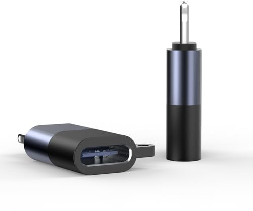 NEEWER Set di Adattatore OTG da USB C a iOS (2 Pezzi), USB Tipo C (Femmina) a iOS (Maschio), Compatibile con iPhone 14 13 12 11 X iPad e Microfono Wireless di Tipo C della NEEWER, LM4