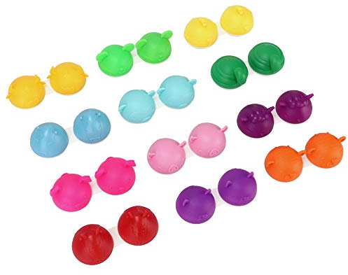 BAFOVY Kontaktlinsfodral, PP Djurform Kontaktlinsbehållare 70x35x18mm med Vänster Högerfack Bärbar Reselinslåda för Dagligt Bruk Resegymnastikarbete