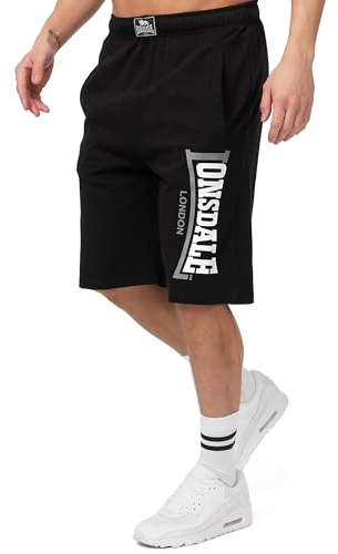 Lonsdale london logo jam short pour homme, Noir (Black), XX-Large (Taille fabricant: XXL)