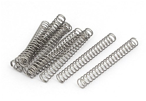 Sourcingmap 0,6 mmx6mmx50 mm 304 Edelstahl, mit Federn Silber 10 Stück