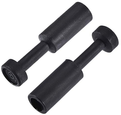 sourcing map Push to Connect Fittings, Cap Style Pneumatic Blanking Plugs, Fit for 8mm Inner Dia. Air Hose Tube Pipe, Plastic, Black, Pack of 20
