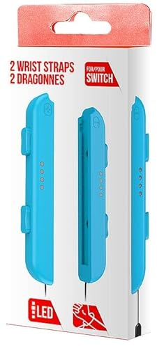 Freaks and Geeks - Paire de Dragonnes pour Manette Type Joycon Turquoise