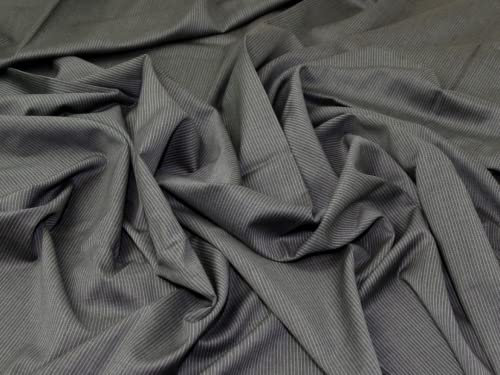 Wollstoff, Meterware, Grau
