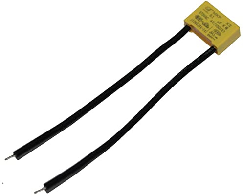 Lumonic MKP Entstörkondensator | 0,1µF 275V AC I 2-Pin Anschluss I 2-Pin I 0,1uF, 100nF I Kondensator gegen Flackern | für Haushaltsgeräte, Elektrowerkzeuge, Gebäudetechnik, Industrieanwendungen, LED