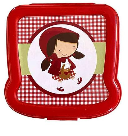 irpot 2 X portamerenda porta vivande a forma di sandwich 450 ml con adesivo a tema personalizzabile con nome diverse colorazioni assortite e casuali 130 x 50 x 135 mm